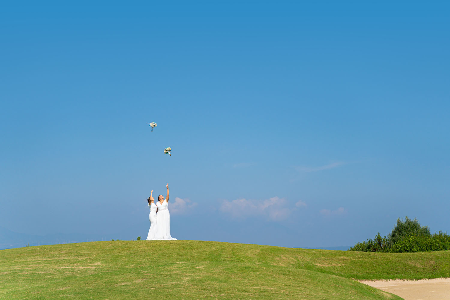 Foto de boda en el campo de golf de la Alcaidesa, San Roque