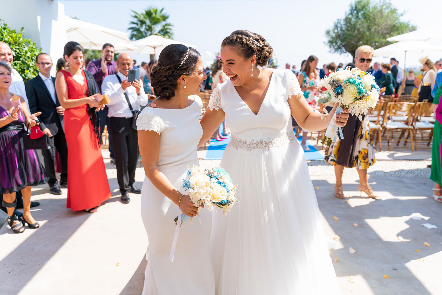 Recién casadas en una boda gay en San Roque, Cádiz