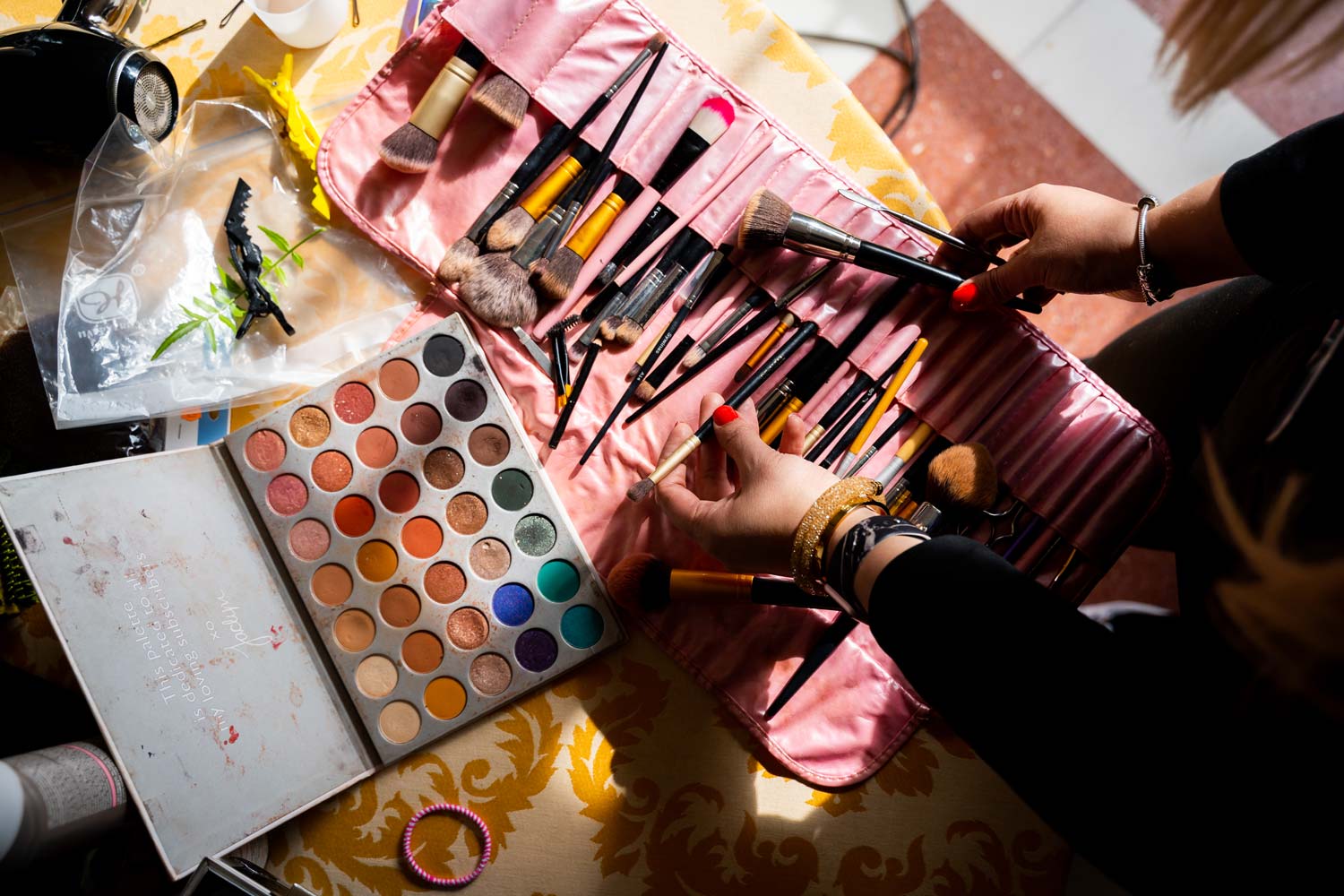 Set de maquillaje para boda en Málaga