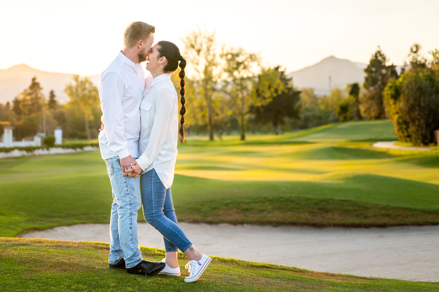 Sesión preboda en campo de golf del Hotel Guadalmina, Marbella