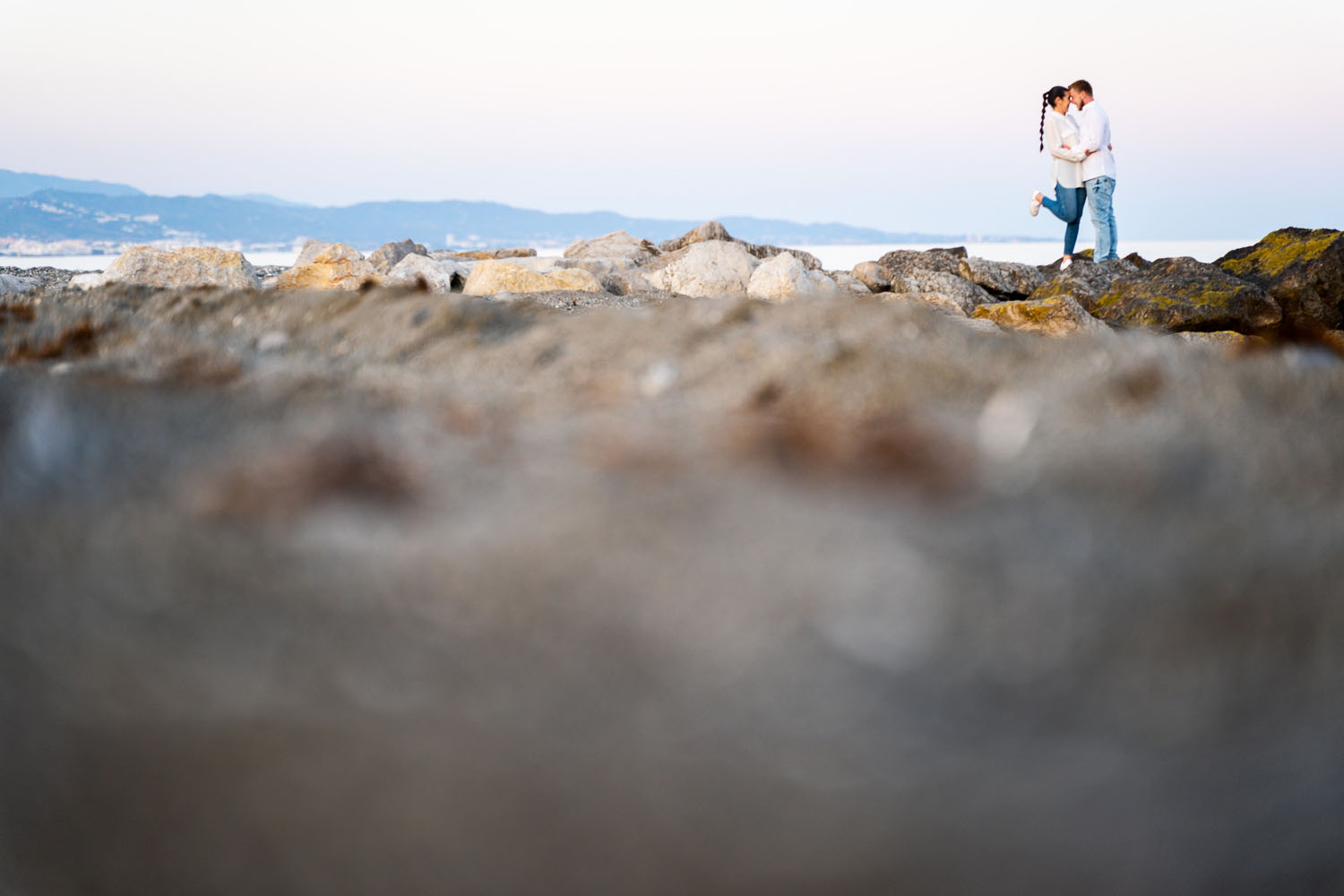 Fotos preboda en una playa de San Pedro, Marbella