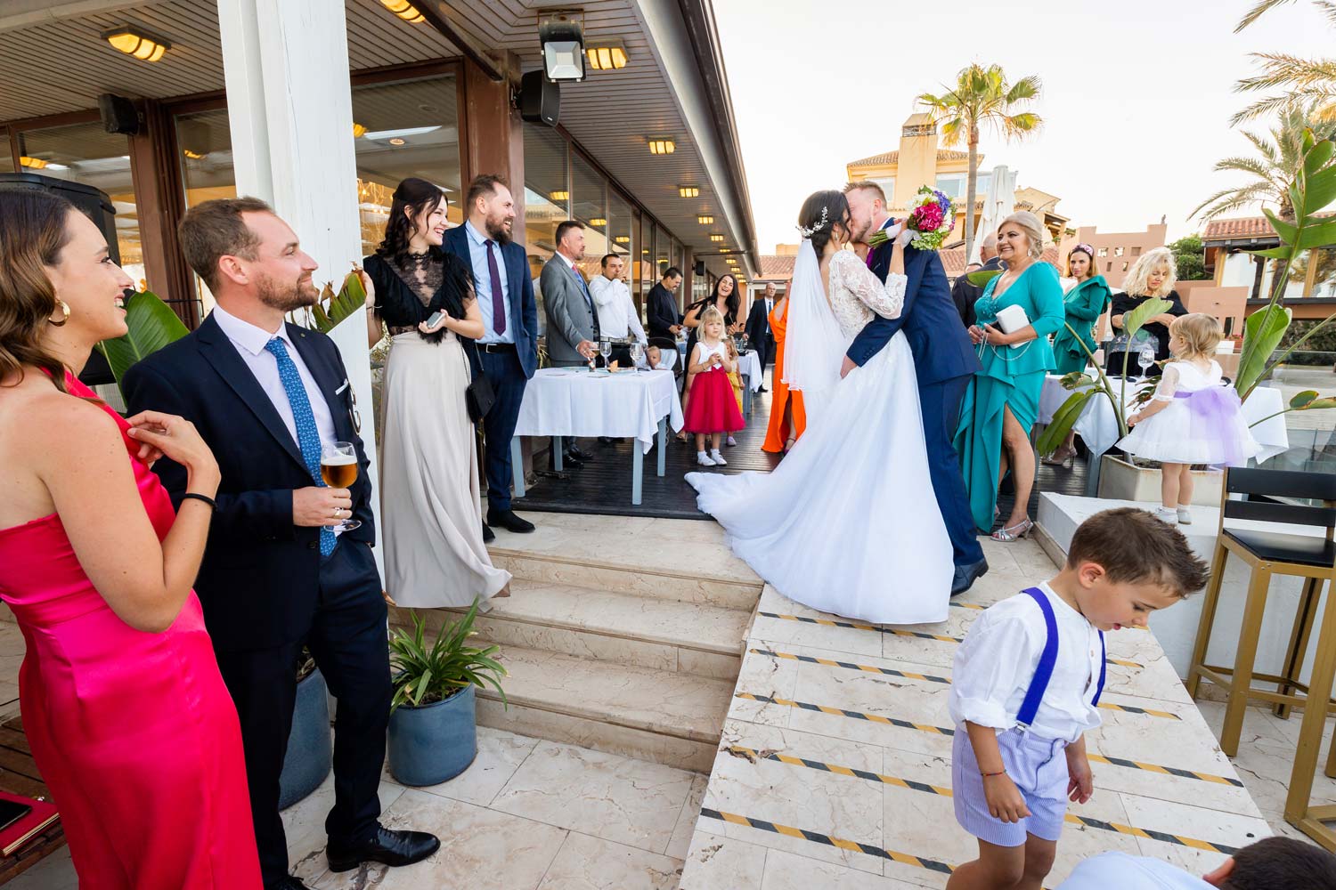 Cóctel en una boda en Guadalmina San Pedro
