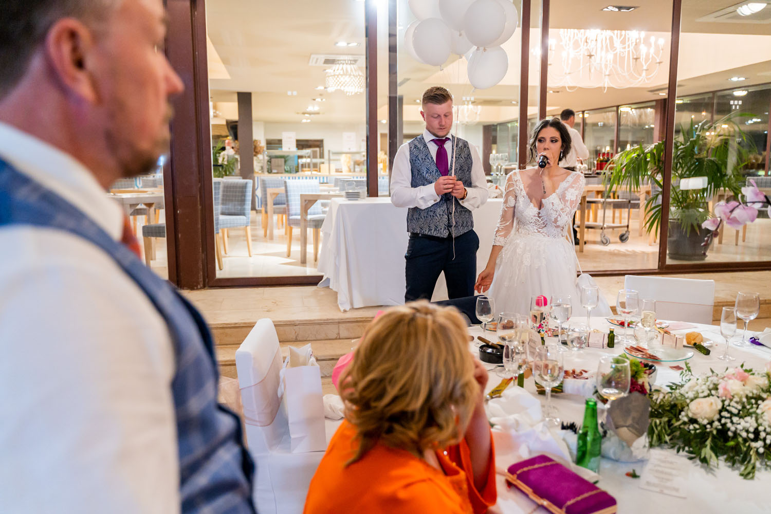 Discurso de la novia durante su boda en Hotel Guadalmina
