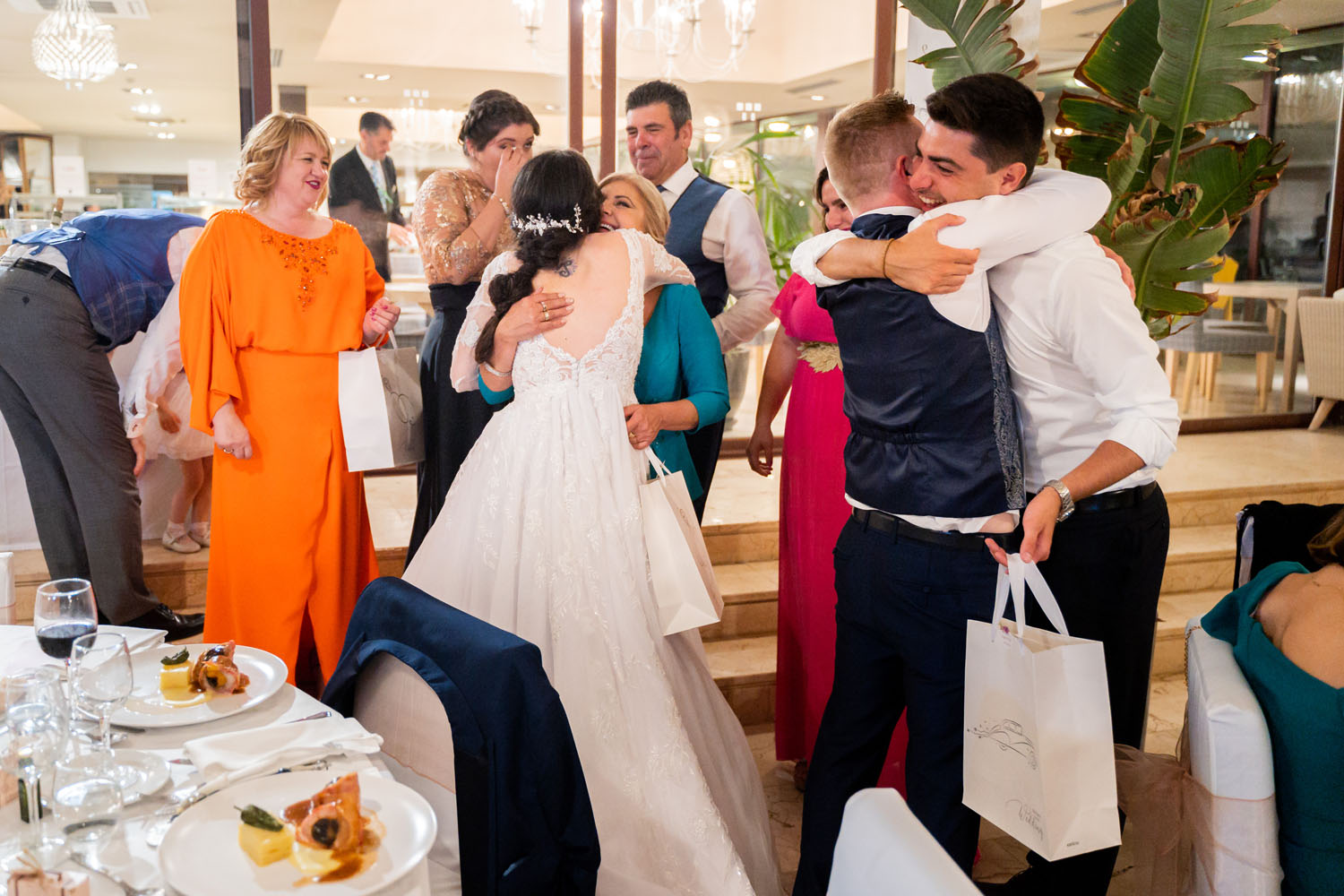 Regalos para los padres e invitados en una boda