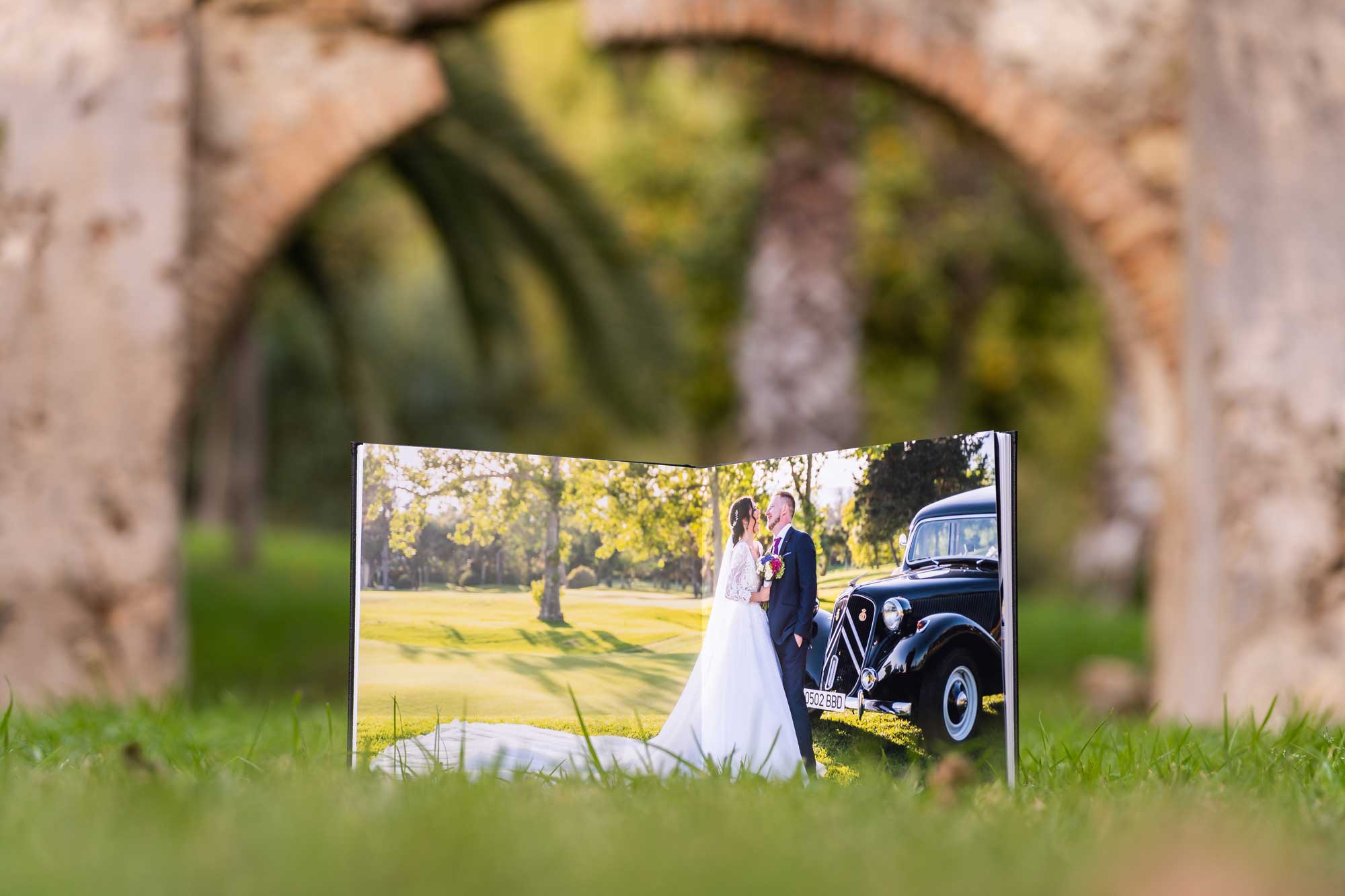 Álbum sobre el reportaje de boda en Málaga