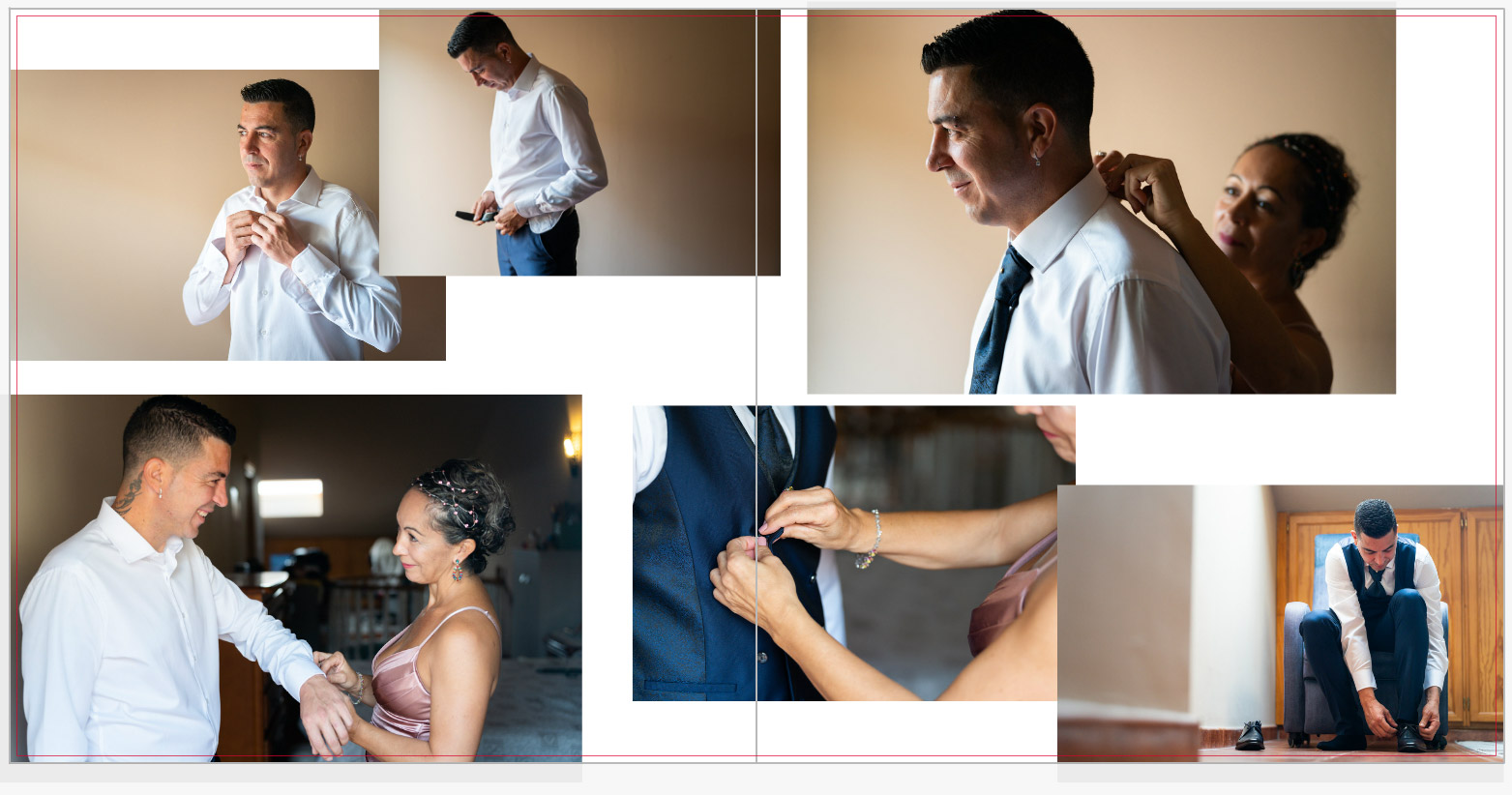 como elegir las fotos para un álbum de boda