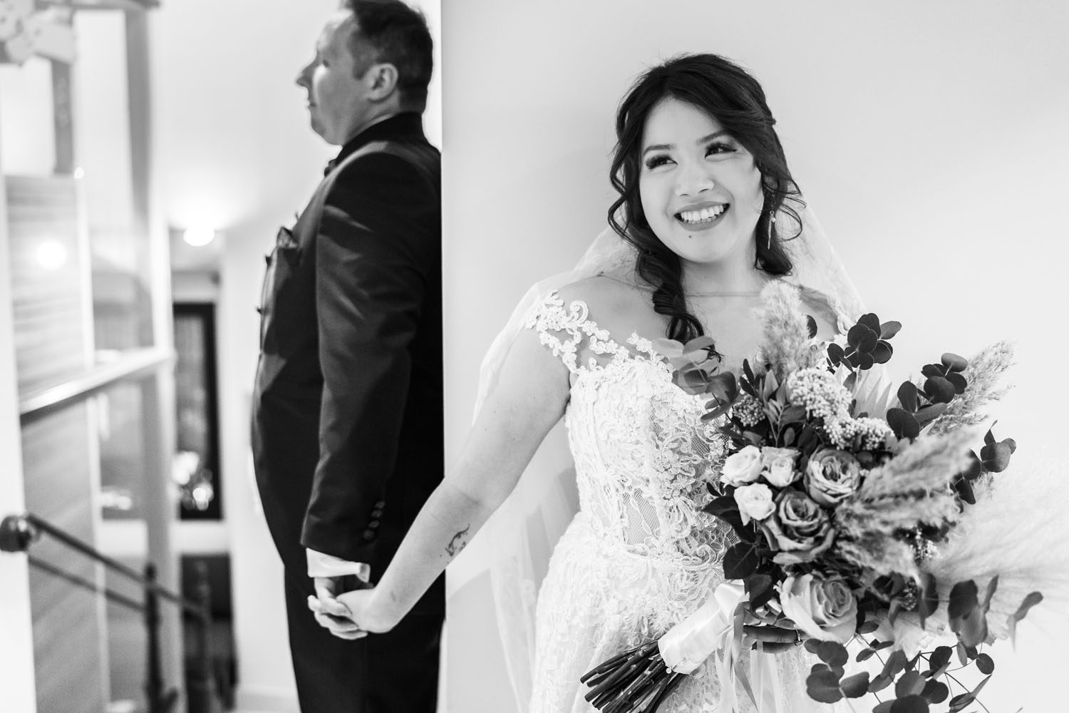First touch in a Wedding in Estepona