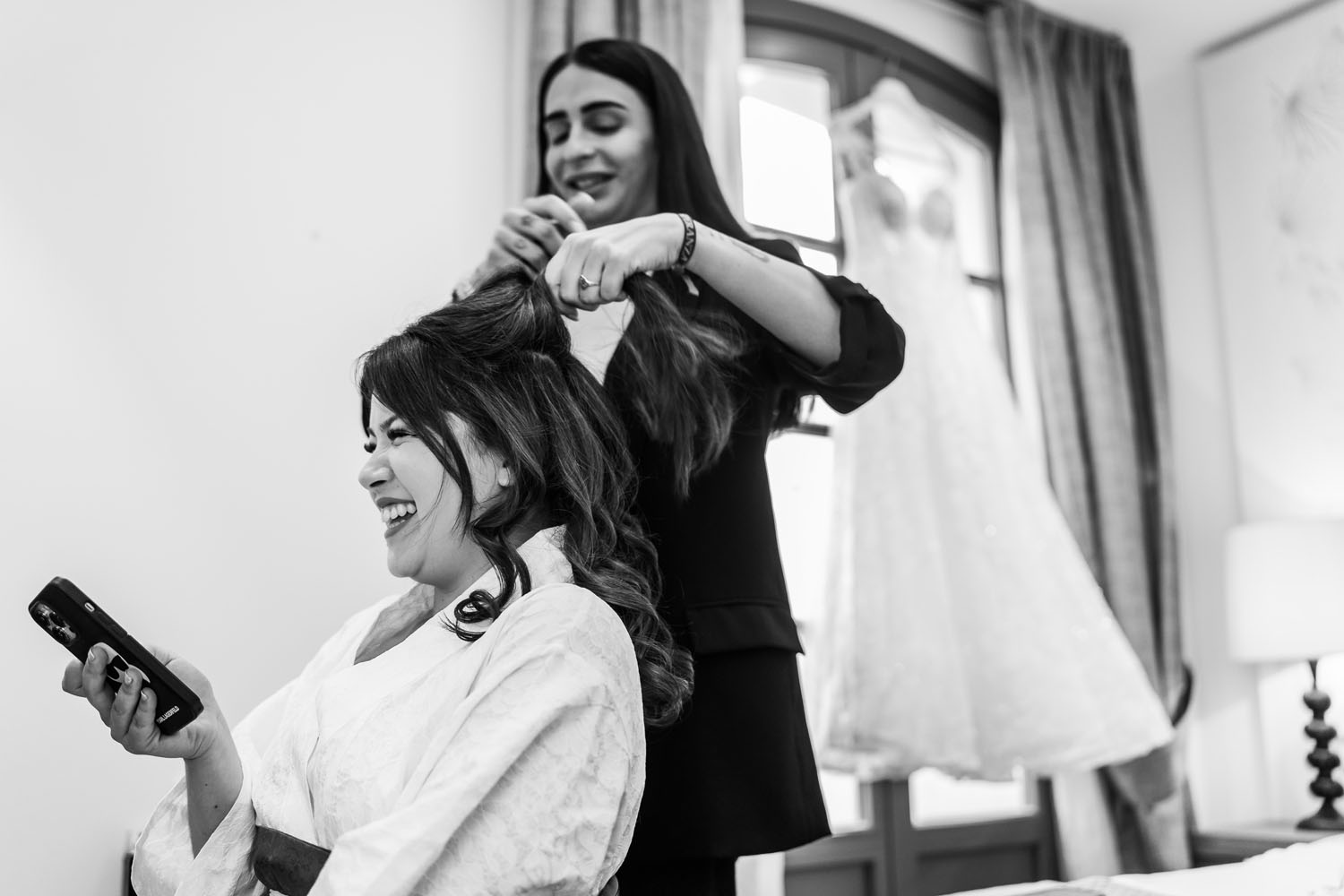 Preparación de la novia para su boda en Estepona