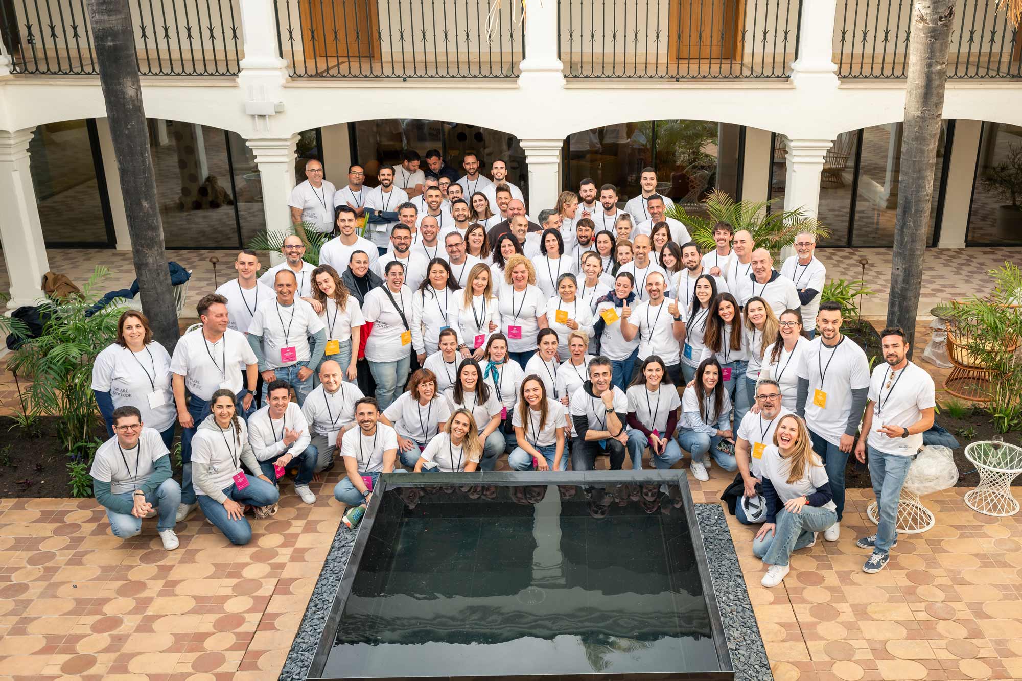 Fotos corporativas en grupo